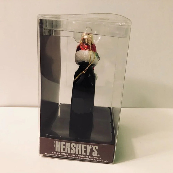 Hersheys Syrup Handcrafted Glass Christmas  Ornament 5 Inch Tall - Picture 10 of 15